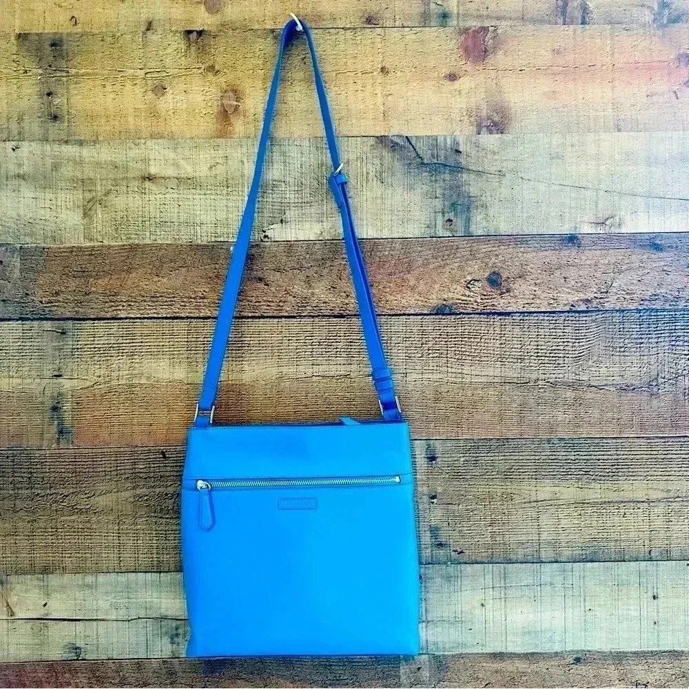 Vera Bradley Coastal Blue Faux Leather Crossbody Bag